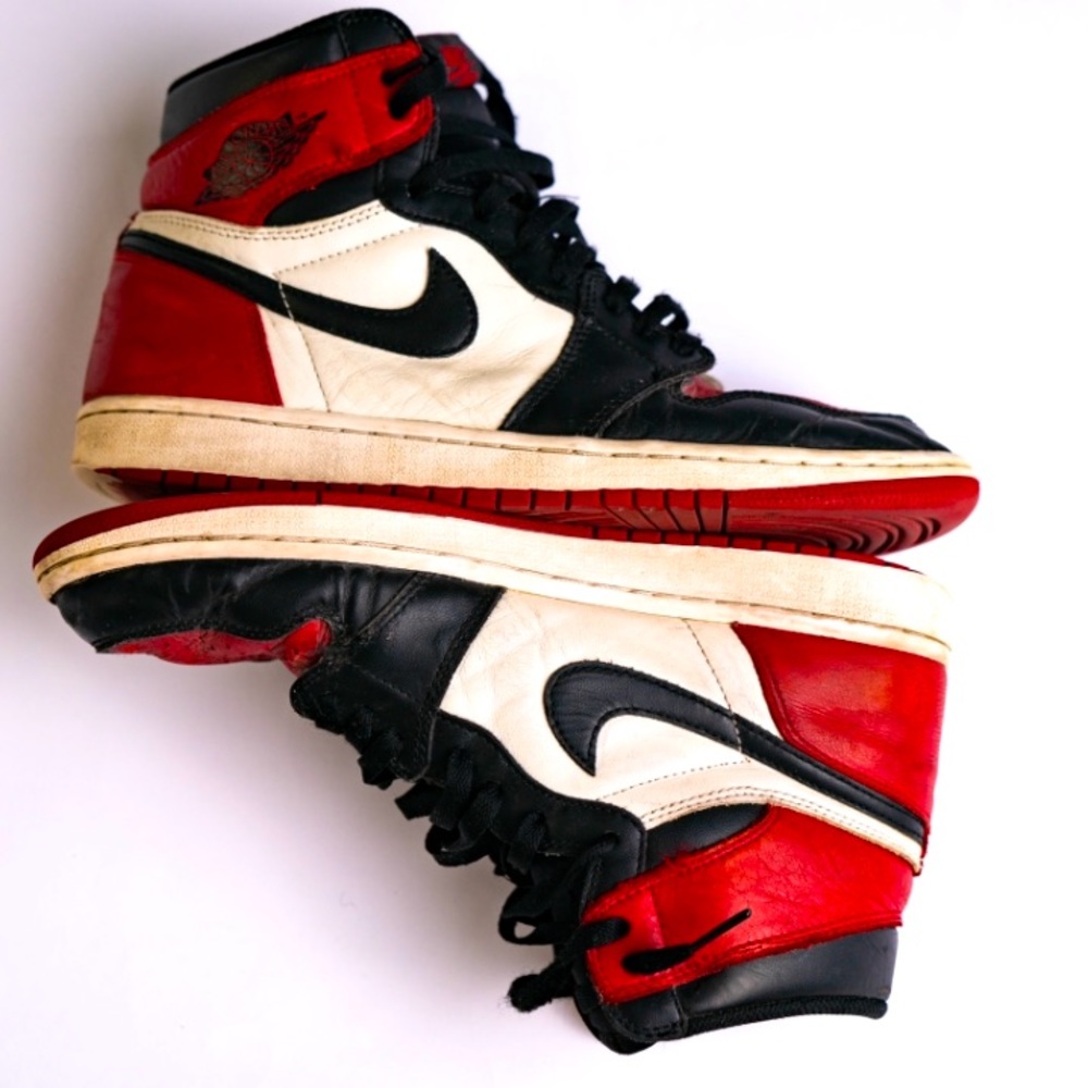 Jordan 1 bred toes